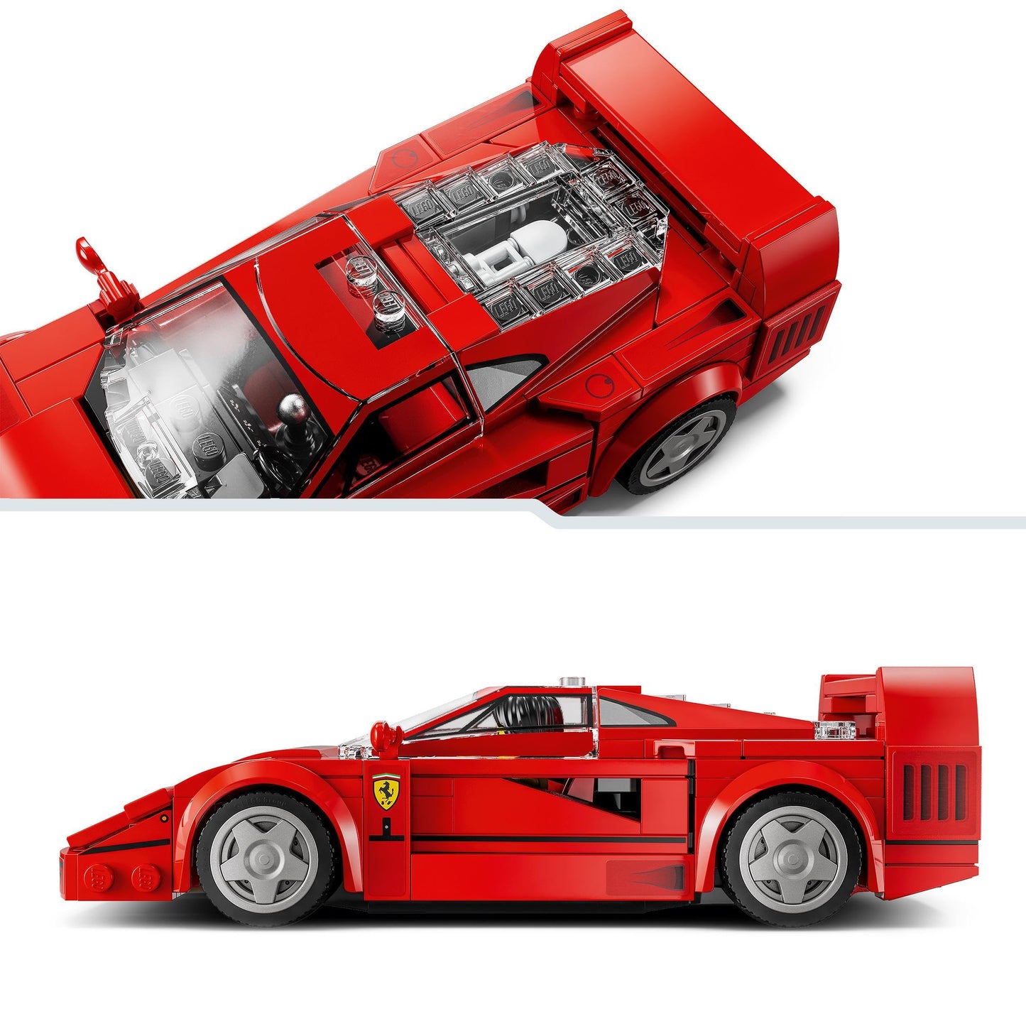 LEGO Speed Champions Ferrari F40 Supercar Buildable Vehicle, Toy Model Car for 9 Plus Year Old Boys and Girls, with Driver Minifigure, Kids' Bedroom Decoration, Gift Idea 76934
