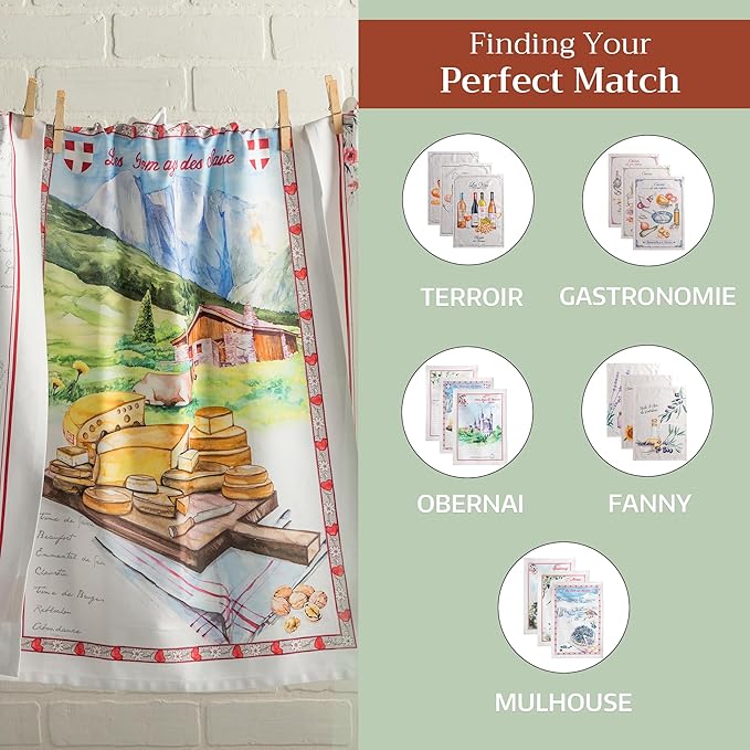 Maison d' Hermine Kitchen Towels Set of 3 100% Cotton 27.50" x 20" Reusable