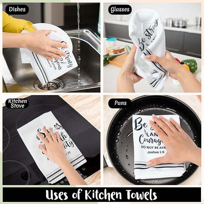 R HORSE Religious Christian Kitchen Dish Towel