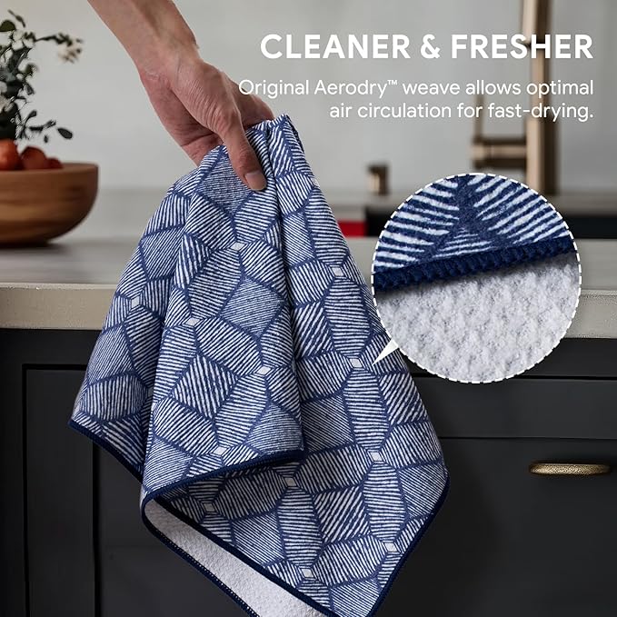 RECYCO Waffle Kitchen Towel Set of 2