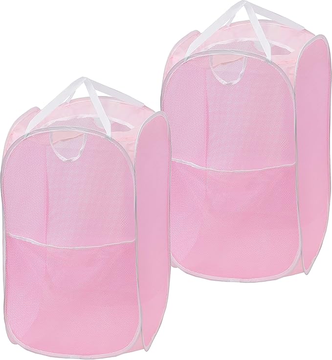Simple Houseware Mesh Pop-Up Laundry Hamper Basket