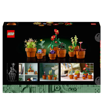 LEGO Botanicals Tiny Plants Set - Gifts for Mothers with 9 Potted Artificial Plants for Indoors incl. Faux Cactuses & Red Anthurium - House Warming Presents & Home Decor - 10329