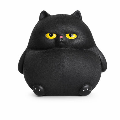 OlethRoryLe Black Cat Statue for Home Decor, Resin Animals Cat Figurines Room Decoration for Bookshelf Office Table, Comes with Piggy Bank Function，Gift for Cat Lovers, Woman Mom Retro Cats Animal