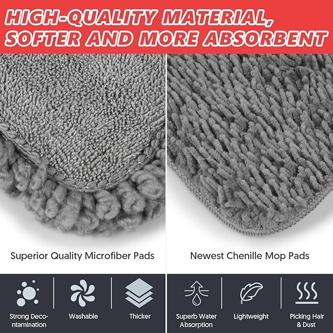 HOMTOYOU Dust Mop for Hardwood Floors: Microfiber Spray Mop for Cleaning