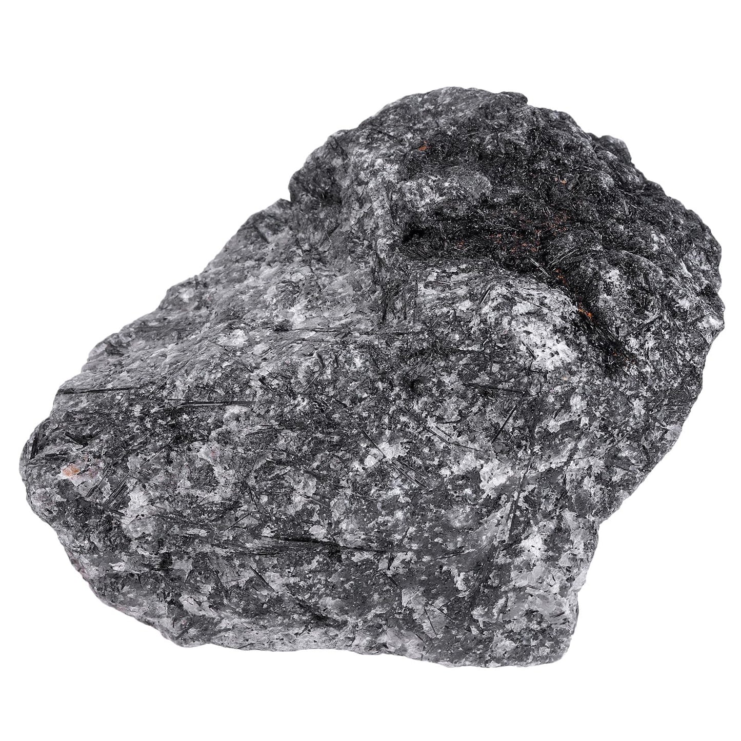 mookaitedecor Black Rutilated Quartz Raw Crystals and Healing Stones, Natural Rocks Mineral Specimen for Home Decor, 701-800g