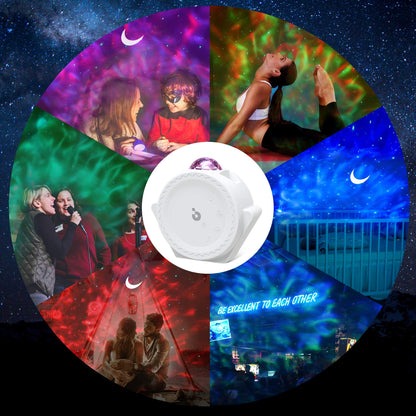 Galaxy Projector Night Light: 3 in 1 Star Lights Projector with Nebula Ocean Moon, Kids Adults 3D Starlight Sensory Lights with Voice/Timer Control,Compatible Alexa Google Assistant,for Bedroom Gifts