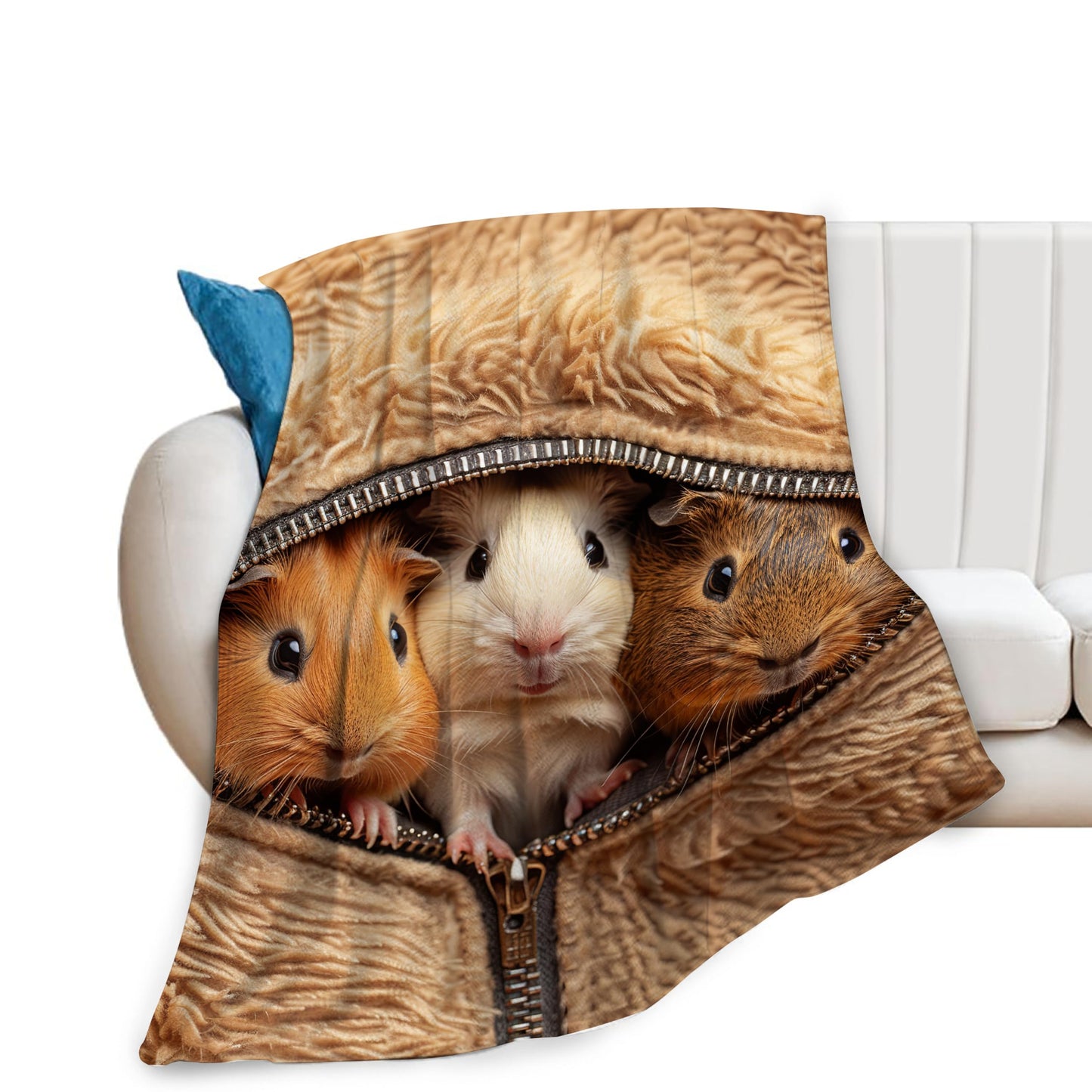 banonaty Guinea Pig Blanket Cute Throw Blankets Cozy Fleece Flannel Plush Bedding Guinea Pig Stuff Gifts for Men Women Boys Girls Teens Adults for Couch Sofa Bed Decor 40"X50"