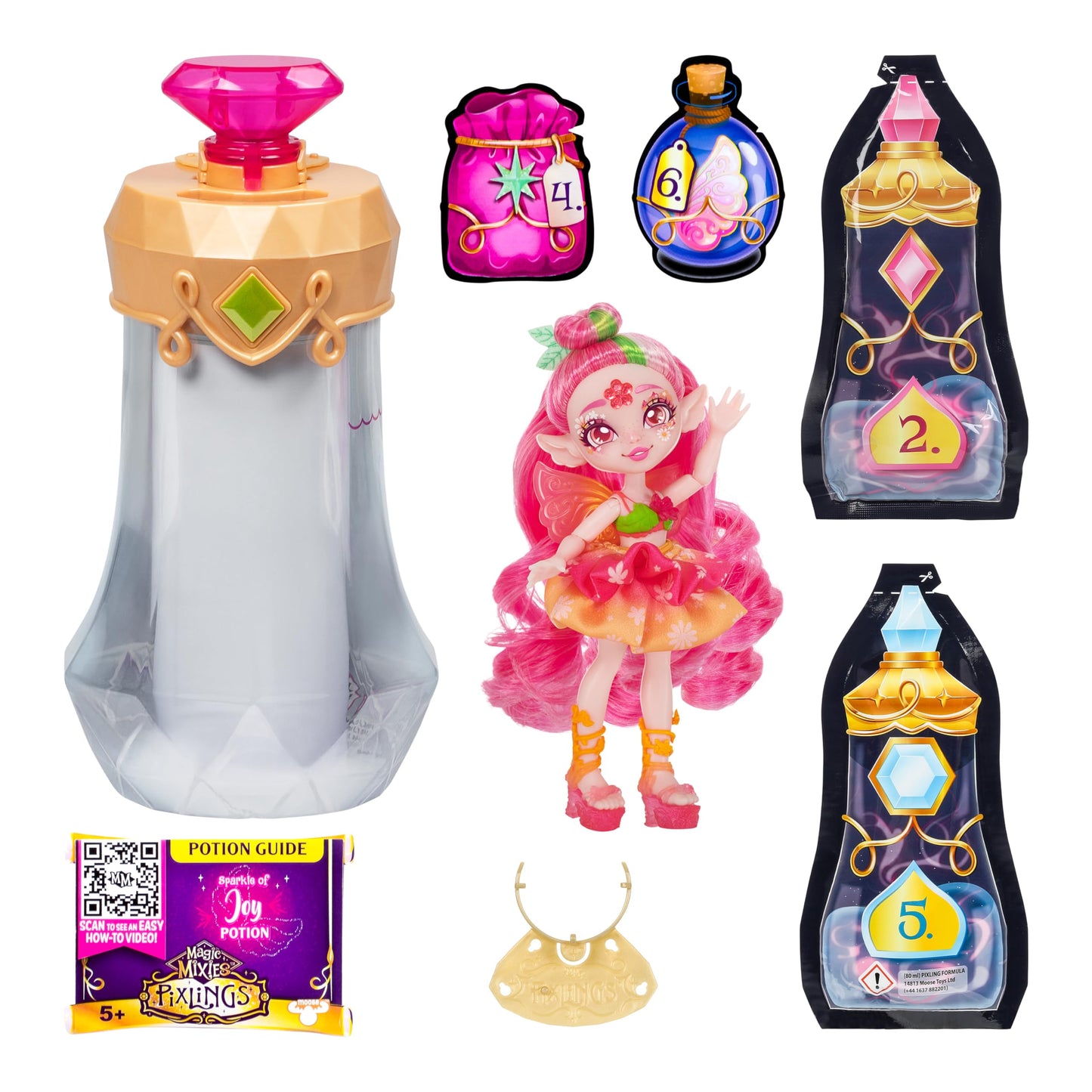 Magic Mixies Pixlings. Create And Mix A Magic Potion That Magically Reveals A Beautiful 6.5" Pixling Doll Inside A Potion Bottle - Who Will You Magically Create