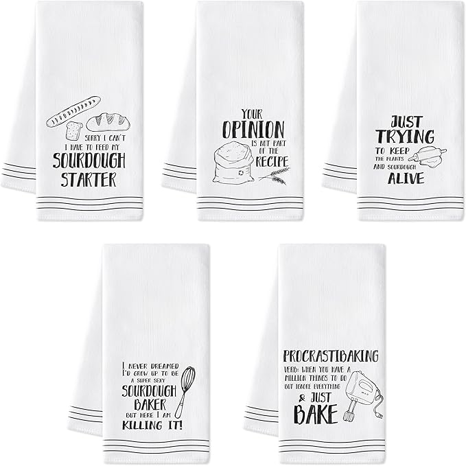 R HORSE Funny Baking Kitchen Dish Towels
