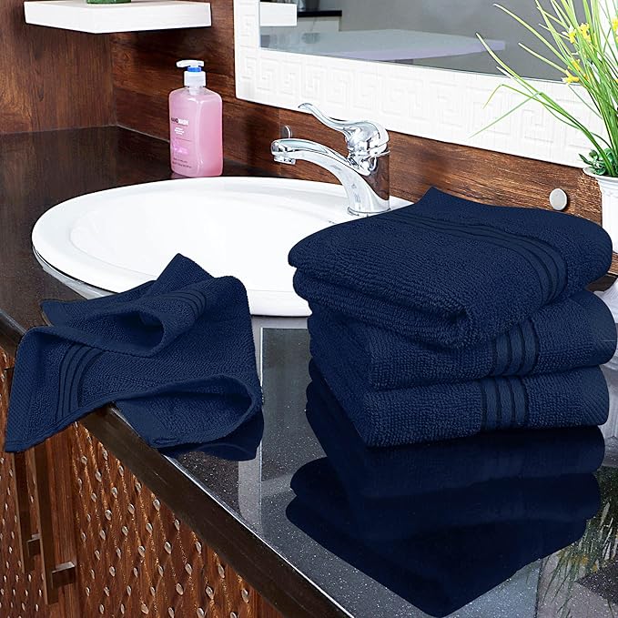 Utopia Towels Wash Cloths Set, 12 by 12 Inches, 100% Cotton Ring Spun, Highly
