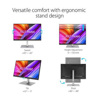ASUS ProArt Display 14” 1080P Portable Touchscreen Monitor (PA148CTV) - Full HD, IPS, 100% sRGB/Rec.709, Color Accuracy ΔE < 2, Calman Verified, USB-C Power Delivery, Micro HDMI, Tripod Socket,Black