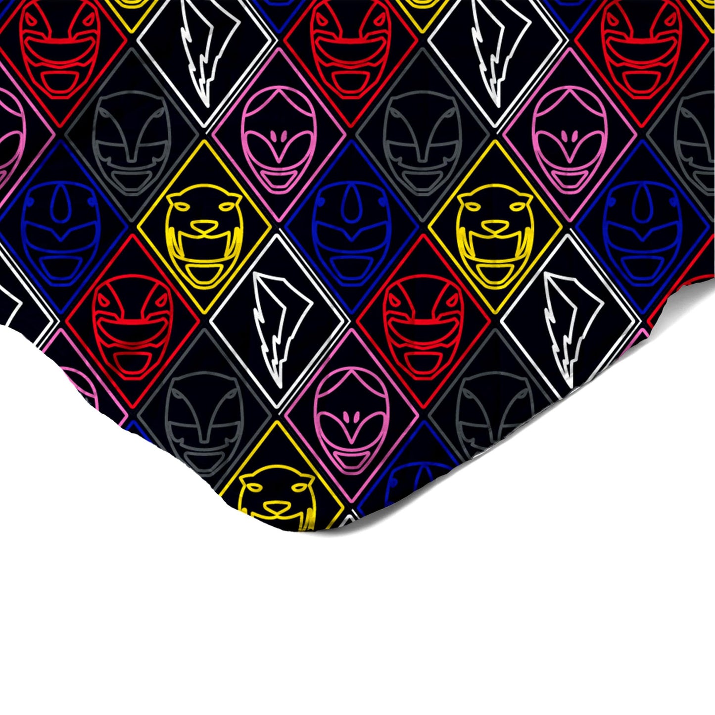 Northwest Power Rangers Core Quilted Blanket, Comfy Throw, Adults Boys Girls, Soft Lightweight Bedding for Bed, or Couch, 60 x 80 inches