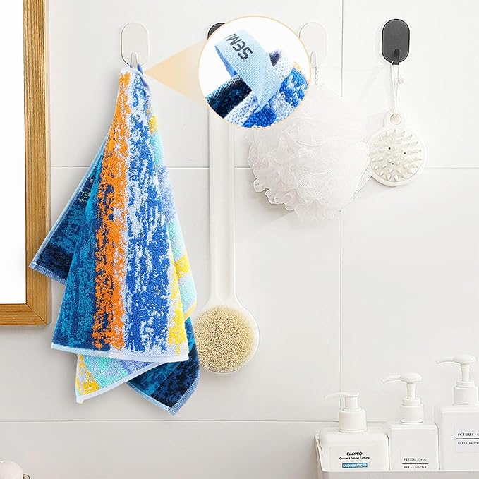 SEMAXE 18-Pack Bath Towel Set Include 6 Bath Towels, 6 Hand Towels, 6 Wash