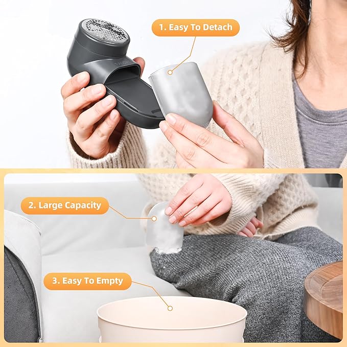 Electric Fabric Shaver and Lint Remover, Portable Fuzz Remover