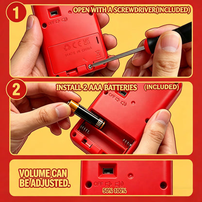Sound Effects Machine - Gifts for Boys - 20 Hilarious Sounds - Boys Prank Gifts for Kids - 3 4 5 6 7 8 9 10 Year Old Boy Gift - Fun Boys Toys Age 3-13 - Cool Gadgets for Teens Gift (red-B)