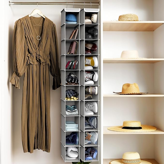 Simple Houseware 2 Pack 10 Shelves Hanging Organizer