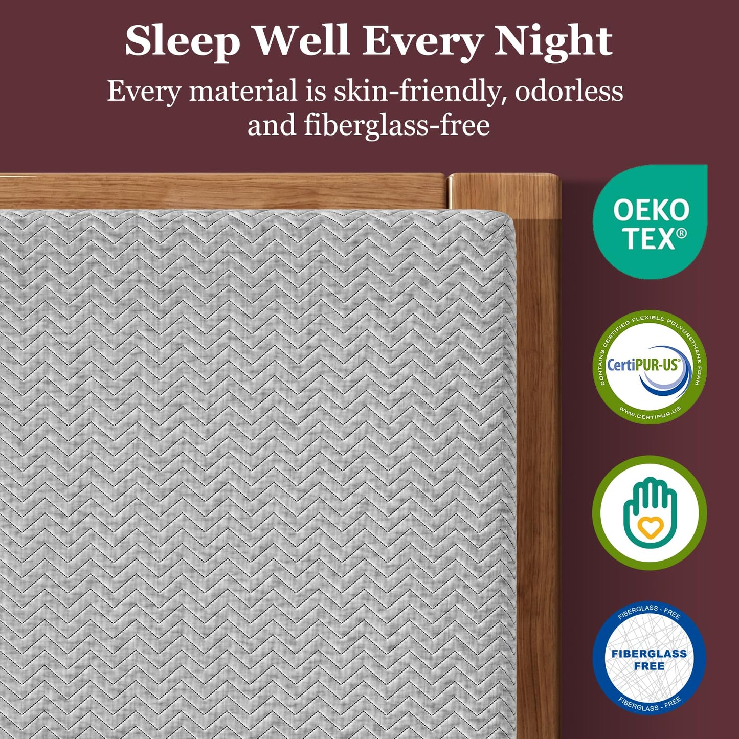 BedStory 3 Inch Queen Size Extra Firm Mattress Topper, Quiet Luxury Memory Foam Pad for Pain Relief, Bamboo Charcoal & Green Tea Infusion, Skin-Friendly, CertiPUR-US Certified