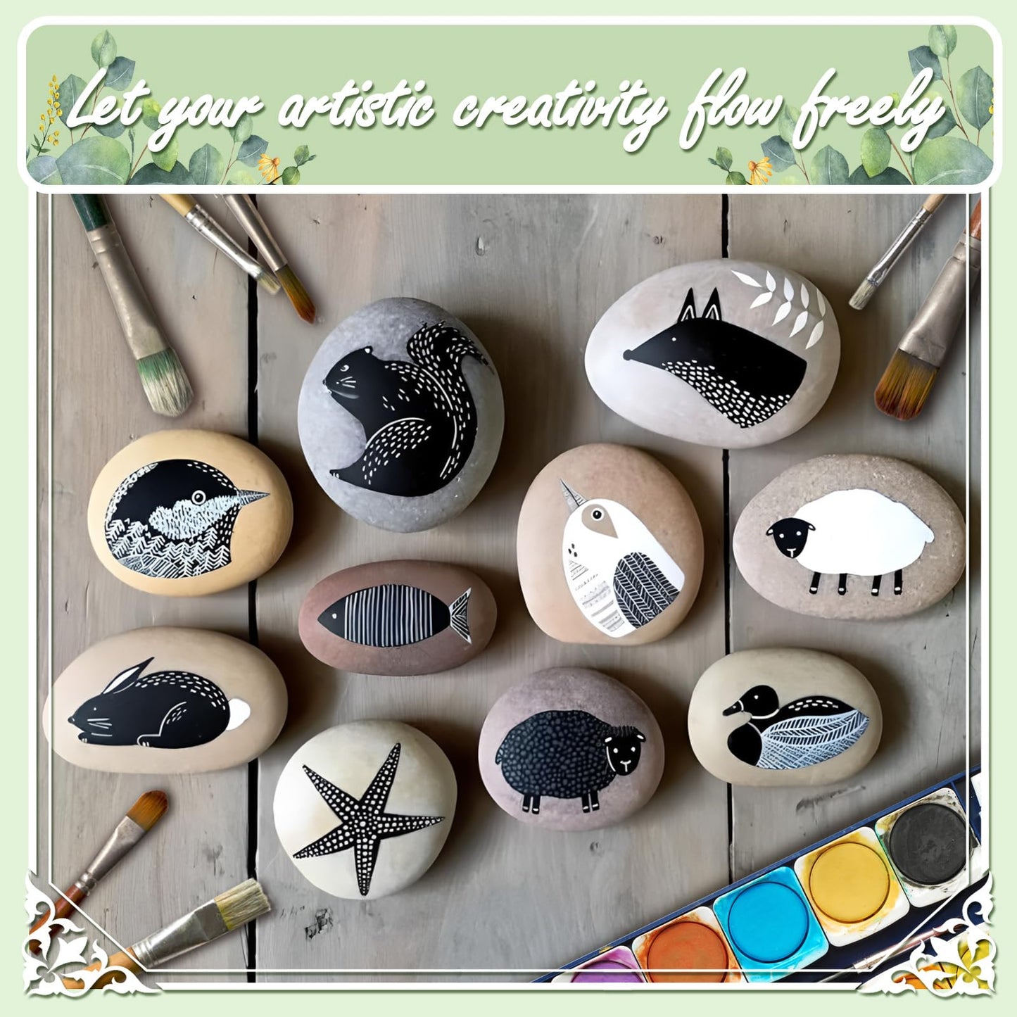 Ausluru 11lbs Smooth River Rocks, 1-2 Inch Hand-Picked Premium Pebbles for Garden and Landscape Design, Kindness Stones for Painting,DIY Arts, Red