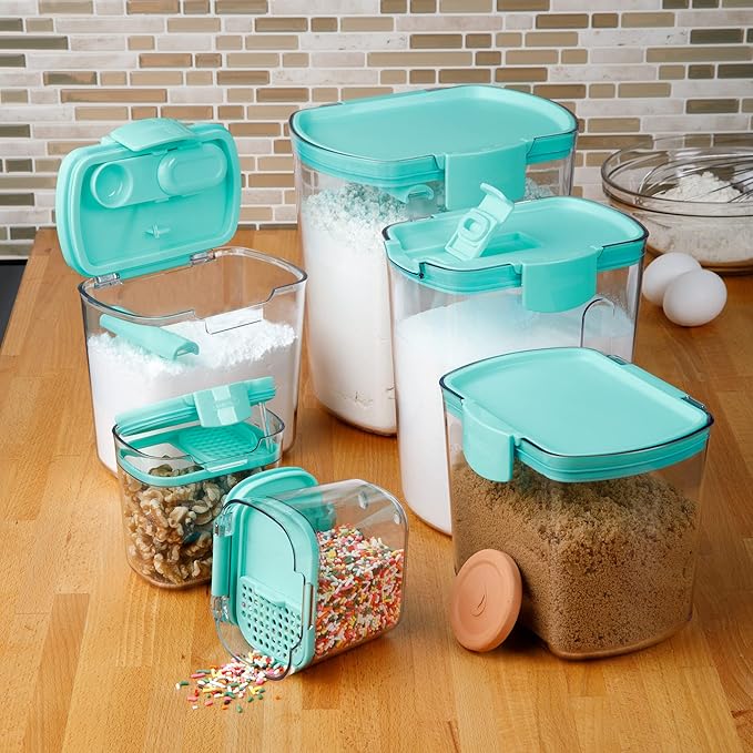 Progressive ProKeeper Baker's Airtight Kitchen Storage Canister Container Set