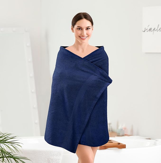 Utopia Towels 4 Pack Premium Bath Towels Set, 27 by 54 Inches, 100% Ring Spun