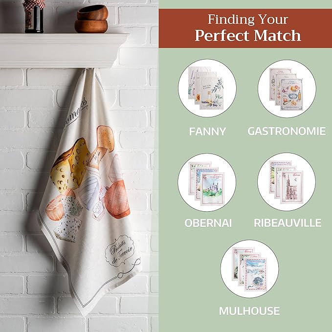 Maison d' Hermine Kitchen Towels Set of 3 100% Cotton 27.50" x 20" Reusable