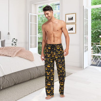 Halloween Pumpkin Men's Pajama Pants Sleepwear Lounge Pj Bottoms