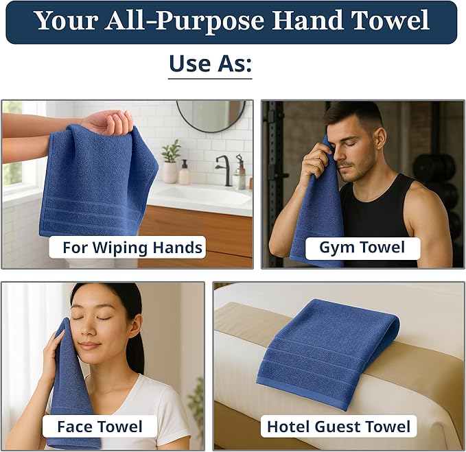 LANE LINEN Bath Hand Towels for Bathroom
