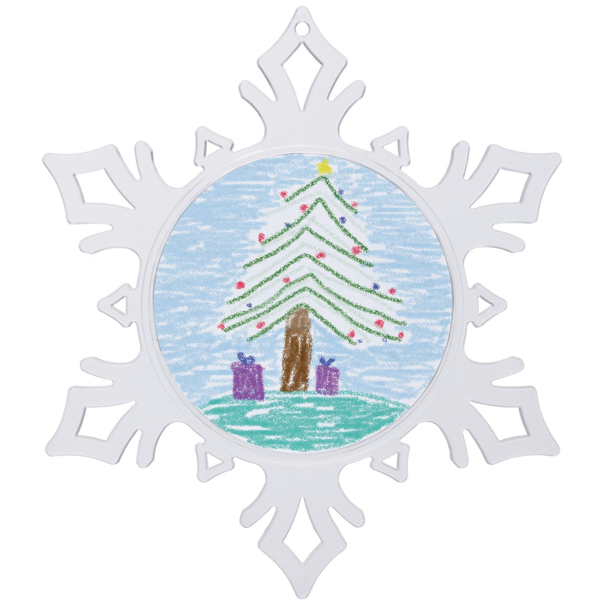 Snapins Make Your Own Acrylic Craft Photo Snowflake Ornaments - Pack of 12