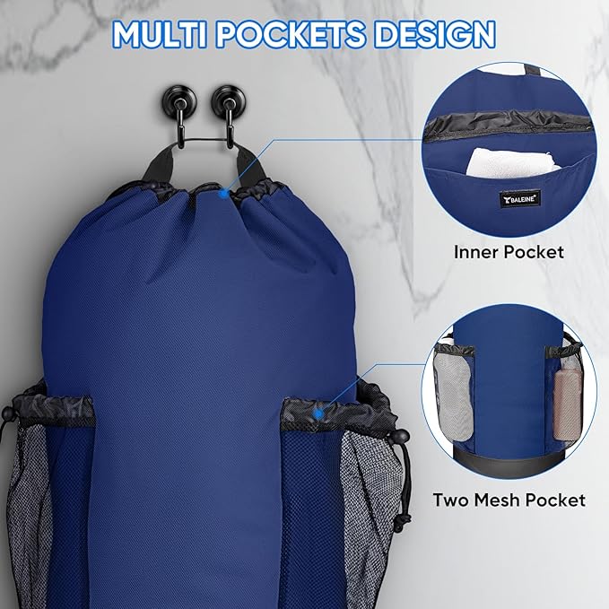 BALEINE 120L Laundry Bag Backpack, 900D Oxford Fabric Large Travel Laundry Bags