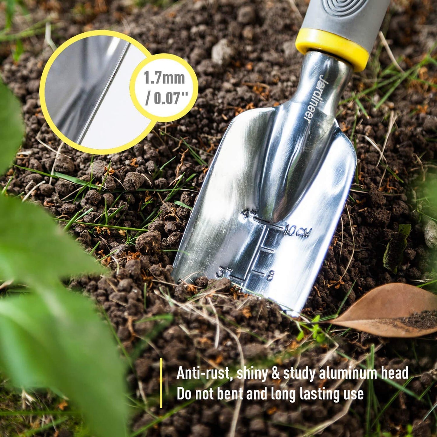 Jardineer 11Pcs Gardening Tools Set - Durable Hand Garden Tools, Knee Pad, Grass Shear, Tote Bag, Spray Bottle, Gardening Gifts for Mom Women Men