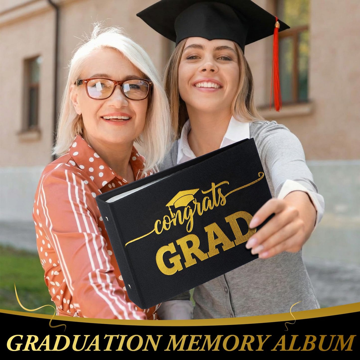 Spiareal 2026 Graduation Gift Card Book Graduation Card Album with 100 Pages High School College Survival Kit Gift Cards Book for Her Him Women Men Girls Boys Teens Students, 6 x 8 Inches