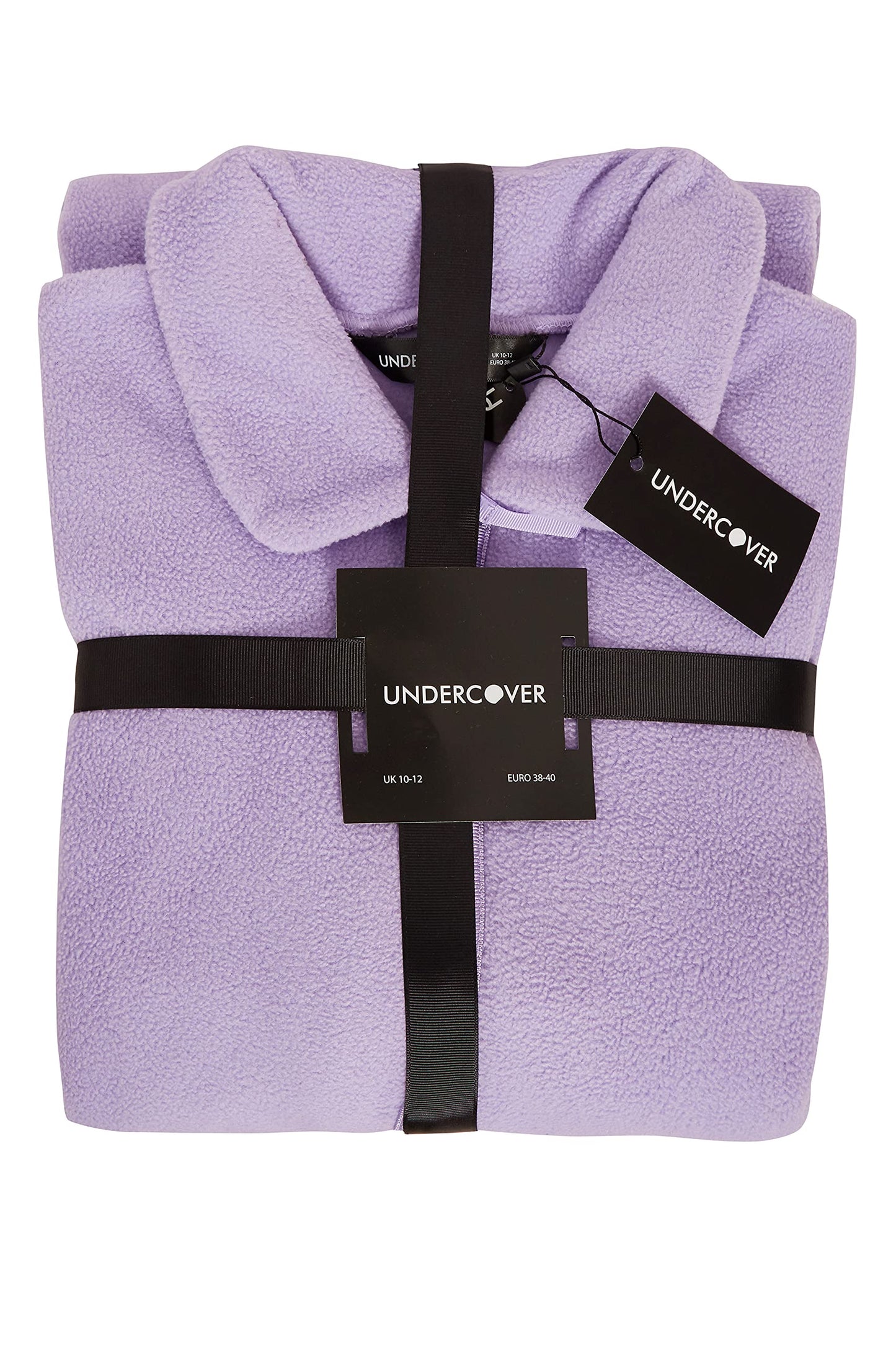 Undercover Ladies Zipped Soft Fleece Dressing Gown LN730 Lilac 14-16