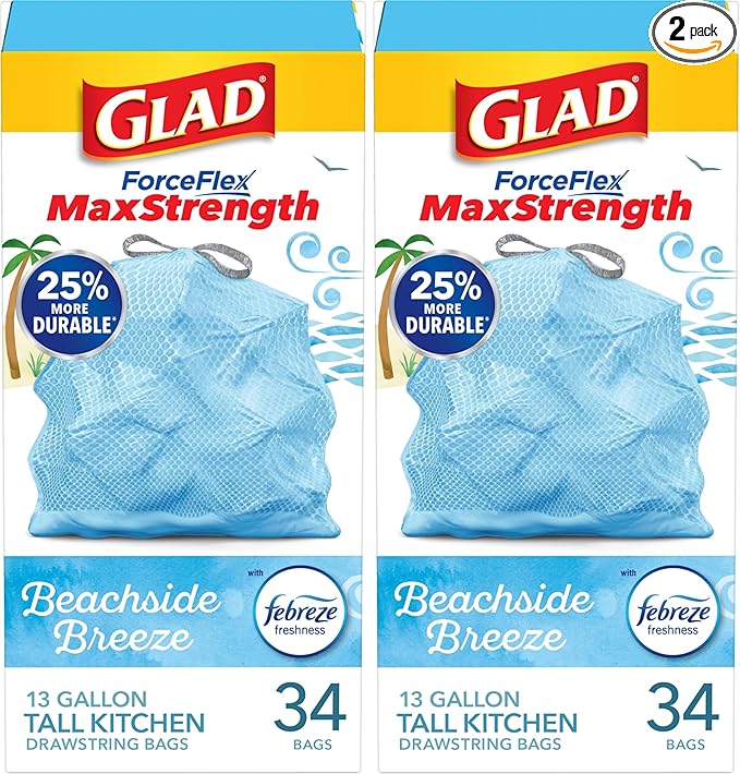 Glad Trash Bags, 13 Gallon
