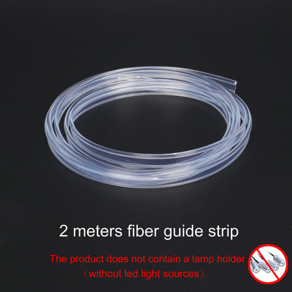 TABEN 2 m/6.56ft Optic Fiber Light Car Side Glow 12V 1W Waterproof LED Illumination Optic Fiber Pipe Car Interior Atmosphere Neon Strip Lights