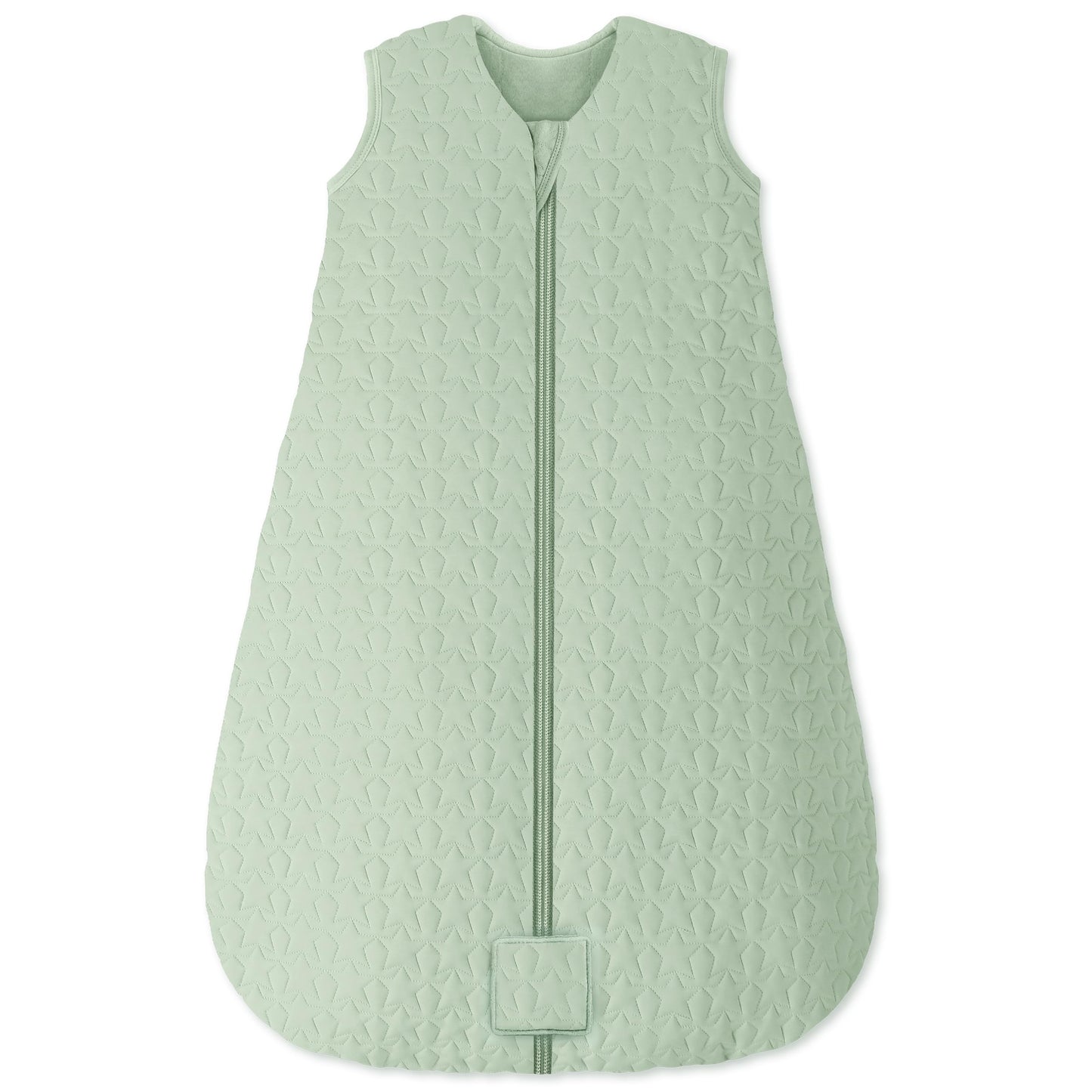 Unnivoll Baby Sleeping Bag 2.5 Tog 12-18 Months 100% Cotton Winter Sleeping Bag Baby 2-Way Zipper Quilted Sleep Sack for Newbron Infant Warm Soft Green