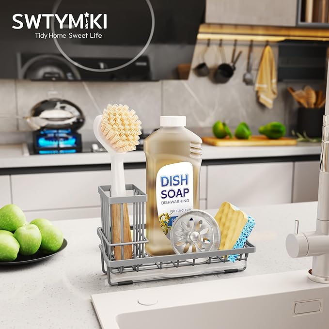 SWTYMIKI Sink Caddy Sponge Holder