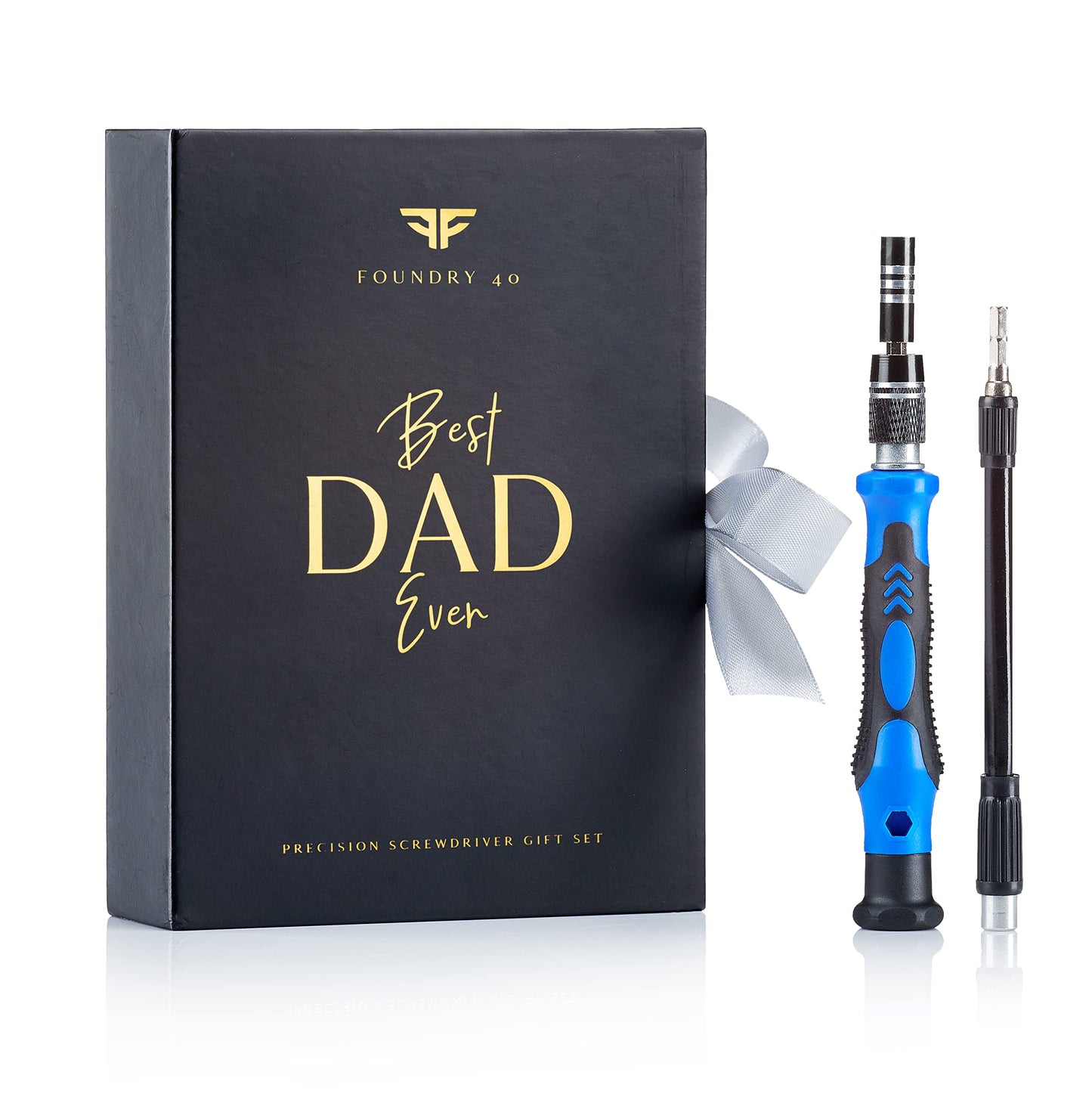 Precision 60-in-1 Magnetic Screwdriver Set - Multi-Tool Gadget for Men & Dad, with Extension Rod and Case - Multitool - Tools for Men - Dad Birthday Gift