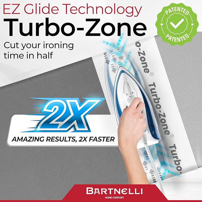 Bartnelli Ironing Board Cover and Pad, Made in Europe