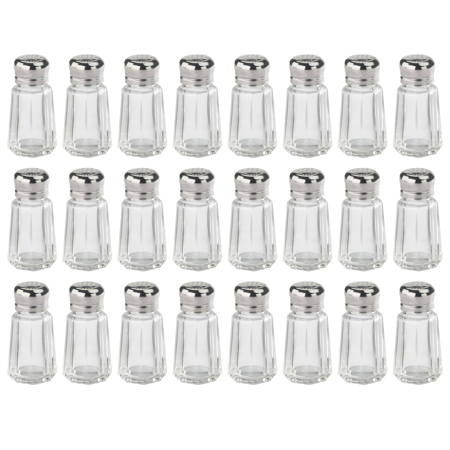 New Star Foodservice 22285 Paneled Salt and Pepper Shaker Mushroom Top, 1-Ounce, Set of 24
