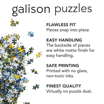 Galison World of Curiosities – 1000 Piece Jigsaw Puzzle Featuring Humorous Illustrations of A Spooky Shop Scene