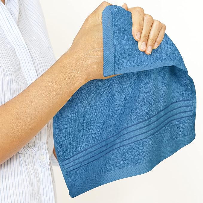 Utopia Towels Wash Cloths Set, 12 by 12 Inches, 100% Cotton Ring Spun, Highly