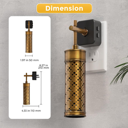 L LOHAS LED Night Lights Plug Into Wall, 2 Pack Plug in Night Light LED with Dusk to Dawn Sensor, 0-100LM Dimmable Nightlight, Wall Sconce-Style Design Nightlights for Bathroom, Hallway,Stairway,Gift