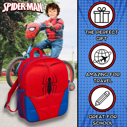 Spiderman Backpack 3D Plush School Bag Spidey Rucksack