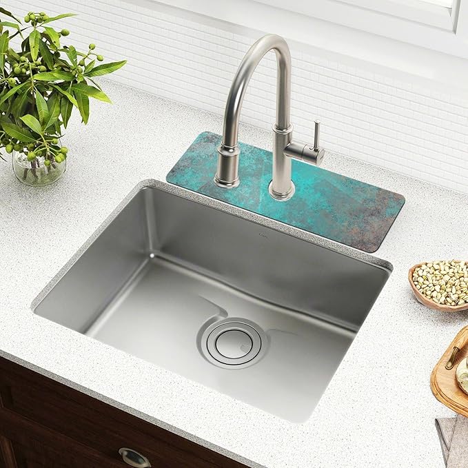 Kitchen Sink Splash Guard 2 PCS 30 Inch Sink Faucet Mat Splash Guard