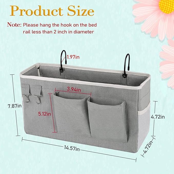 Bedside Storage Caddy/Bedside Hanging Storage Bag