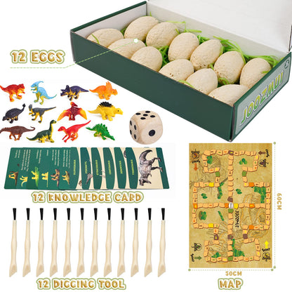 Joozmui Dinosaur Toys for Boys, Fossil Digging Kit for Kids Dinosaur Egg Toys 3-10 Year Old Boy Gifts Boys Toy Age 3-8 Toy Figure Gifts for 3-11 Year Old