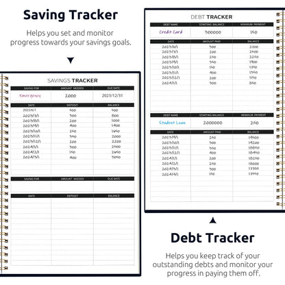 Budget Planner - Monthly Budget Book with Expense Tracker Notebook, Undated Bill Organizer & Finance Planner to Take Control of Your Money, Account Book to Manage Your Finances-Garden of Whimsy