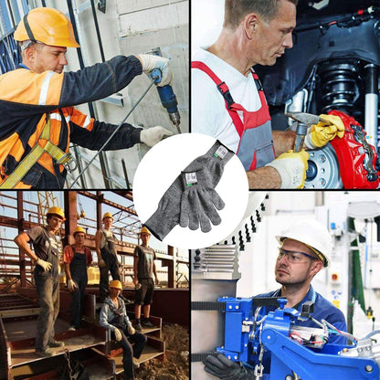 Guyarns Cut Resistant Gloves and Sleeves Set, EN388 Certified and Rated Level 5 (Highest) Cut Resistance, Protective Gloves and Sleeves (M)