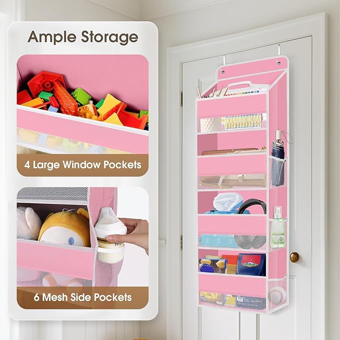 1 Pack Over The Door Organizer Hanging Storage Organizers
