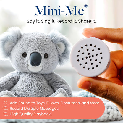 VOICEGIFT Mini-Me, 60-Second Multi-Message Audio Recorder for Plush Toys, Quilts, Pillow, Crafts, Playful Mini Voice Gift Inserts for Custom Sound Gifting & DIY Projects 1-Pack